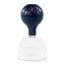 Glass suction cup with rubber pear: 6cm in diameter